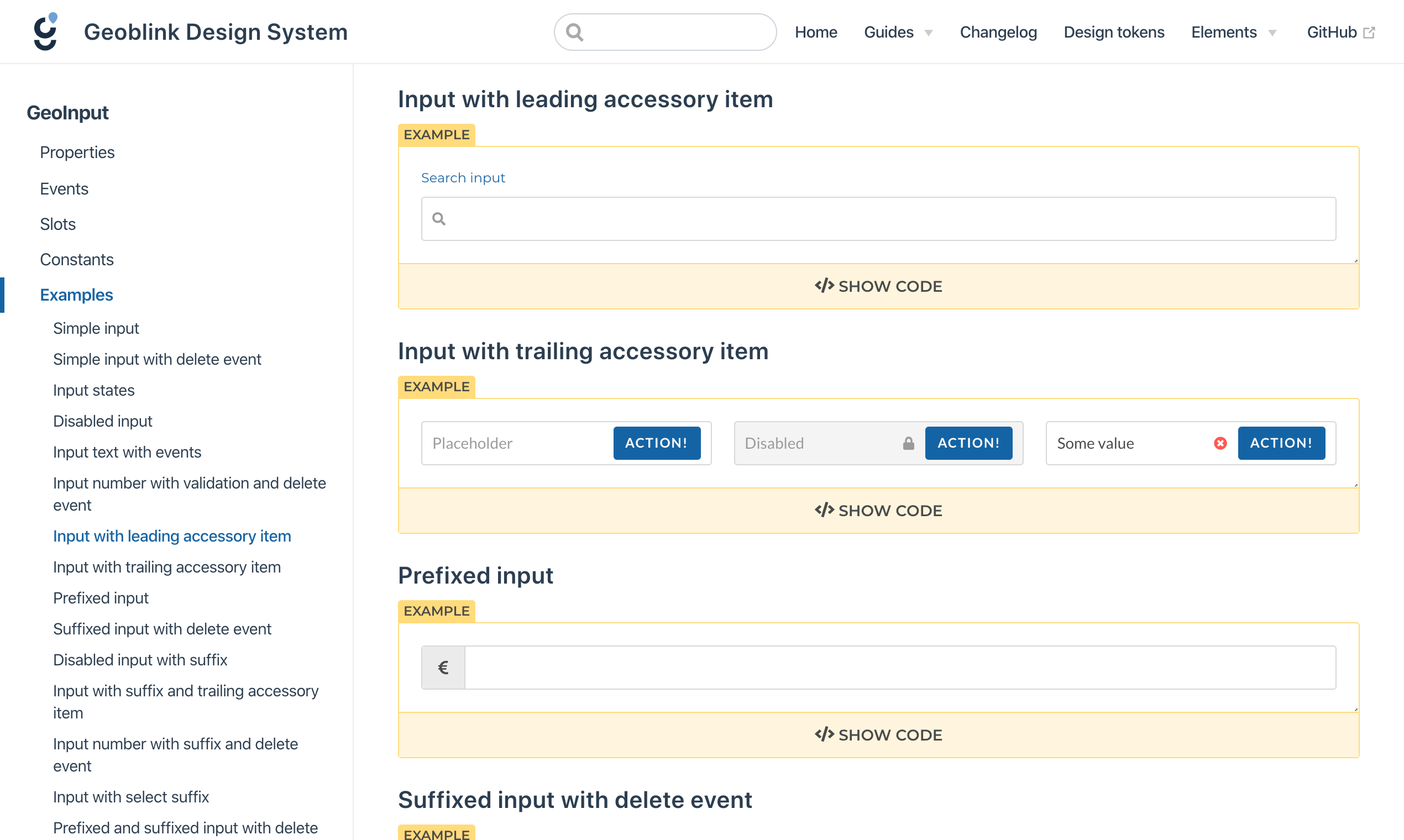 Geoblink Design System gallery image