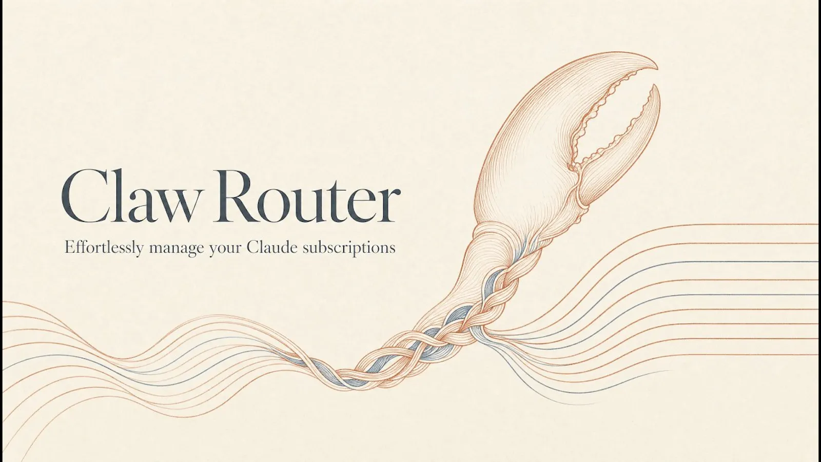 Claw Router — one claw to rule them all screenshot 1 (video preview)