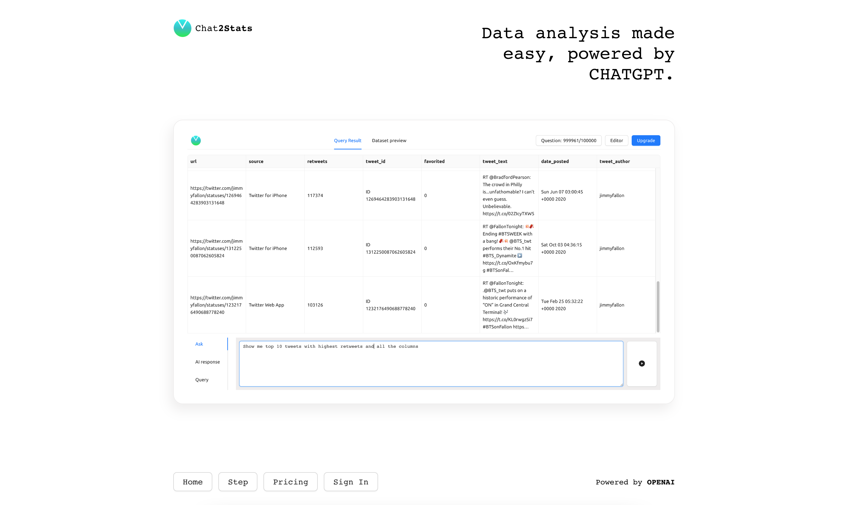 Chat2Stats gallery image