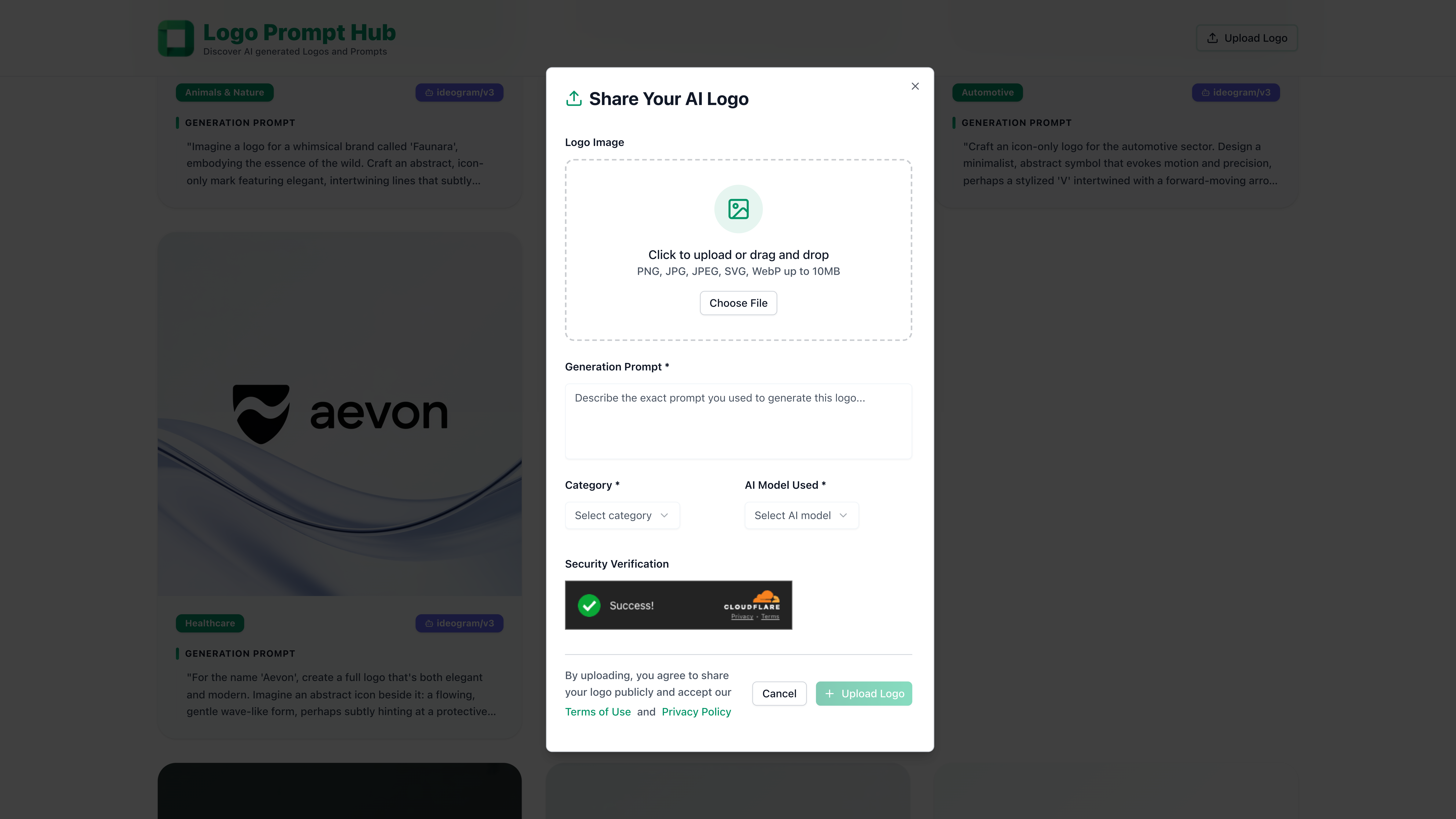 Logo Prompt Hub gallery image