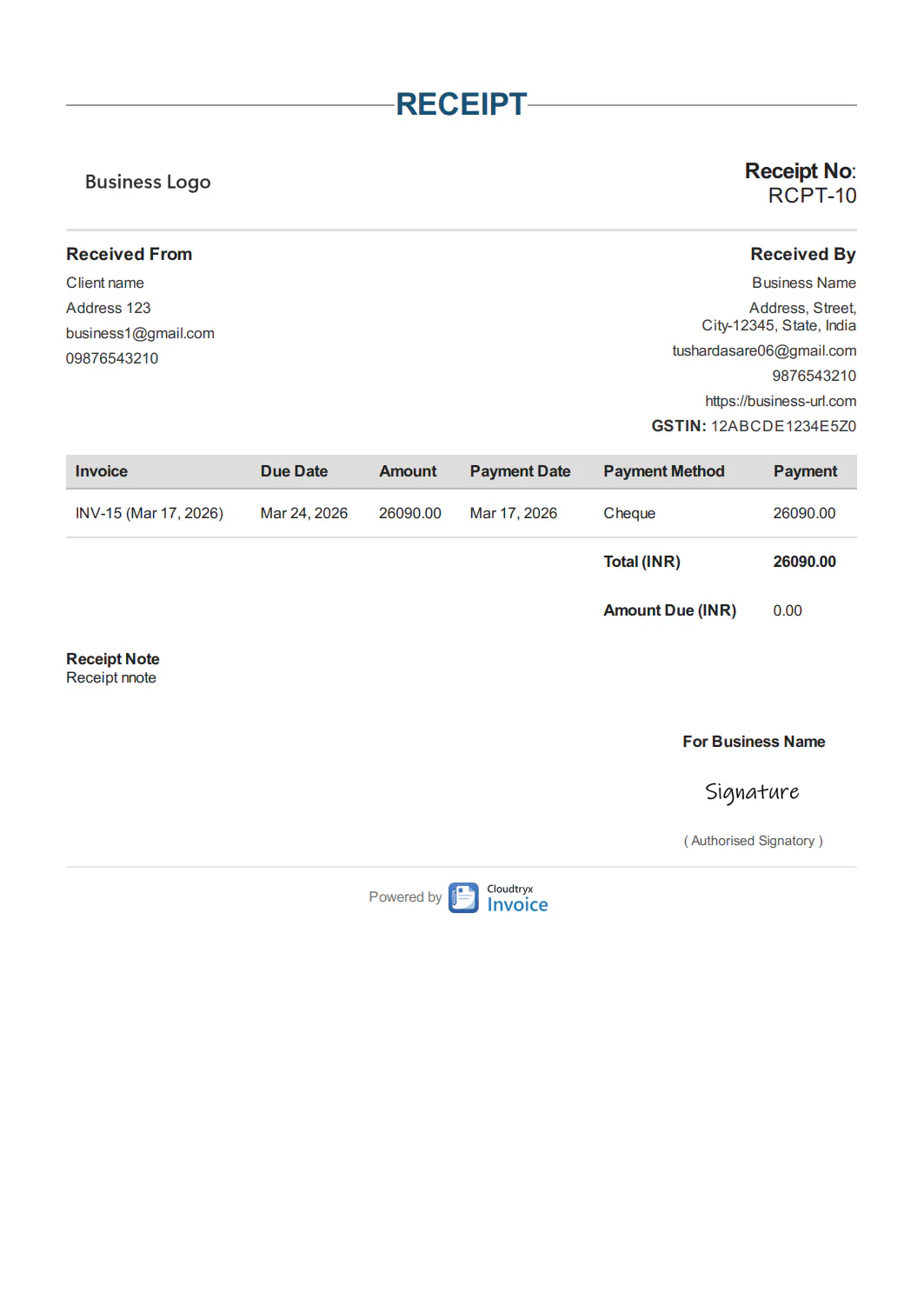 Banner del producto Cloudtryx Invoice