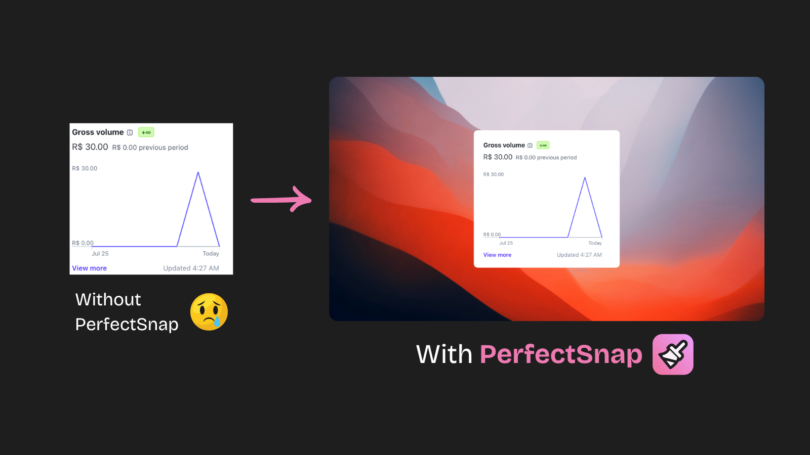 Mídia 3 de PerfectSnap - Transforme sua captura de tela em uma obra -prima