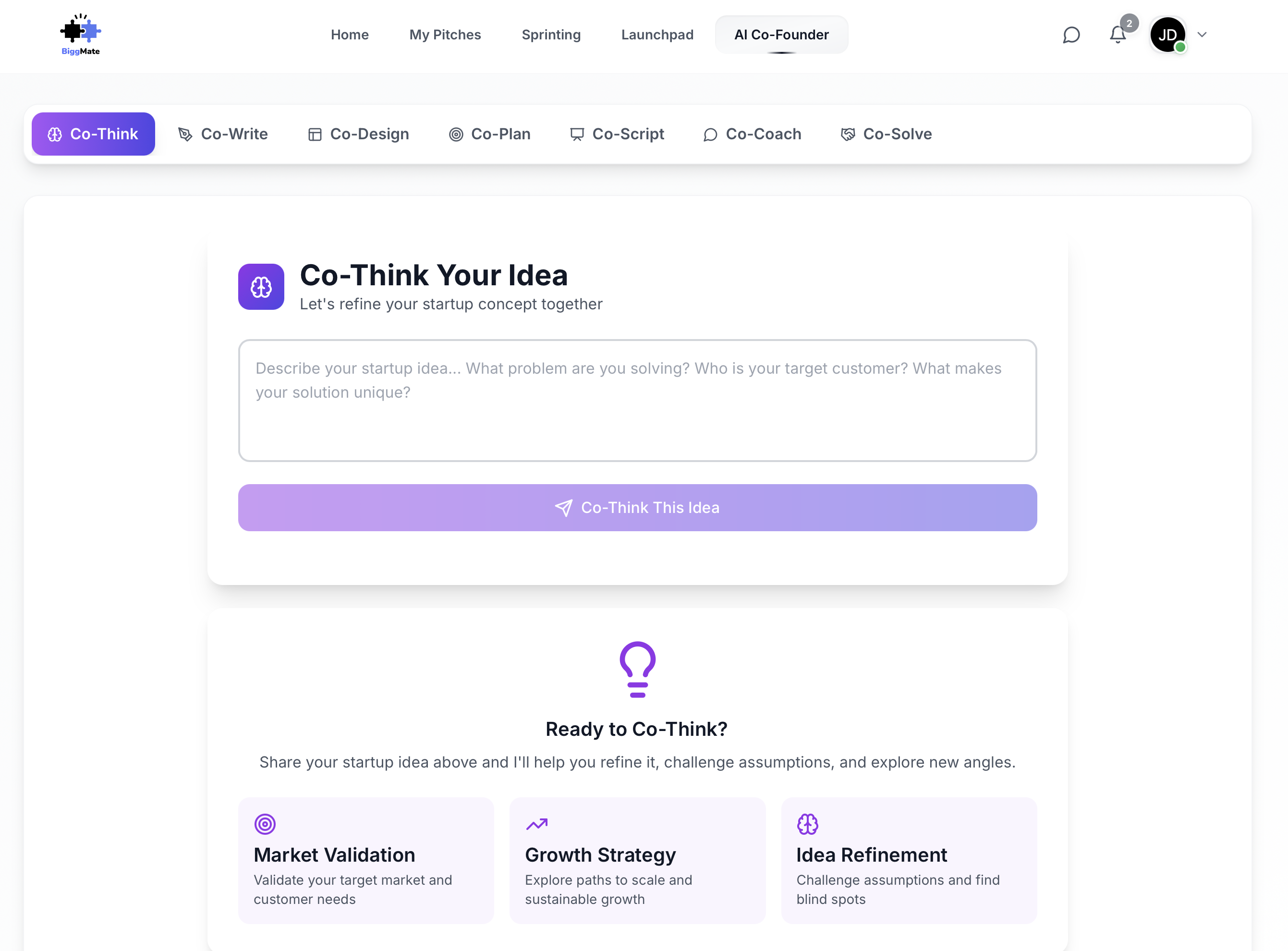 BiggMate - Screenshot 2 showing product features and functionality