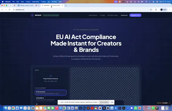 AI Stamp: Trust Badges for AI Content gallery image