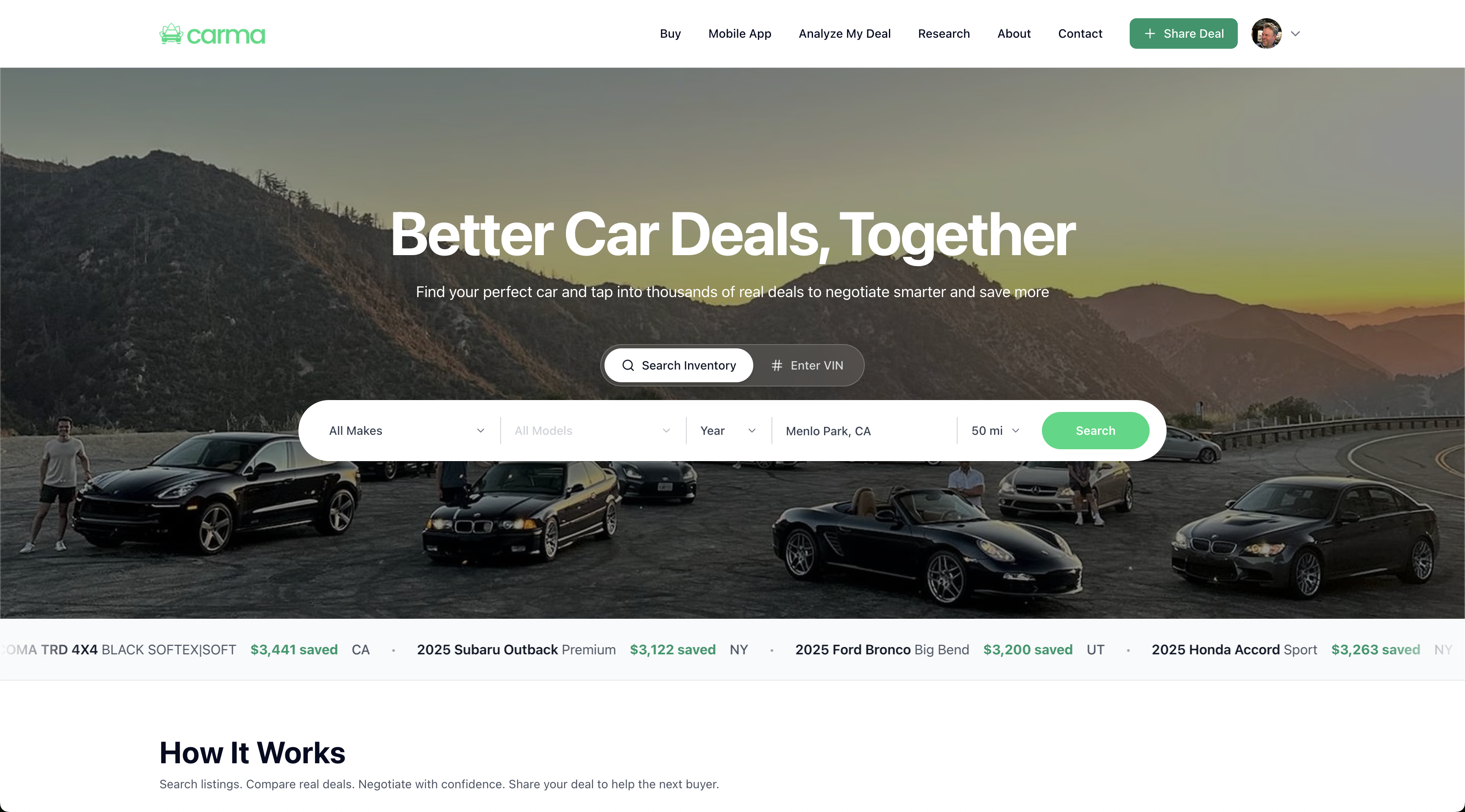 Carma - Main product screenshot demonstrating key features and user interface