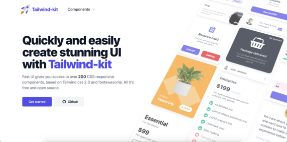 Tail-kit: 230 free Tailwind components gallery image