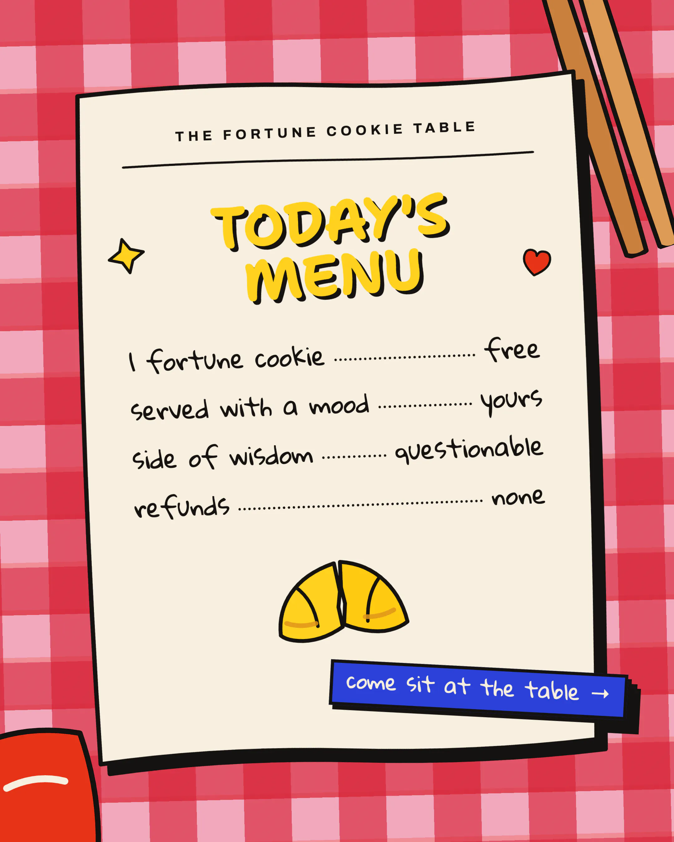 The Fortune Cookie Table gallery image