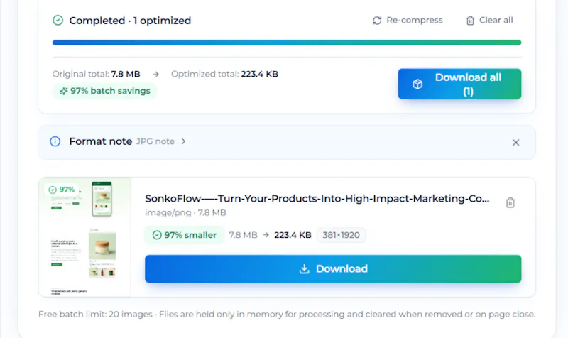 CompressFlo screenshot 3