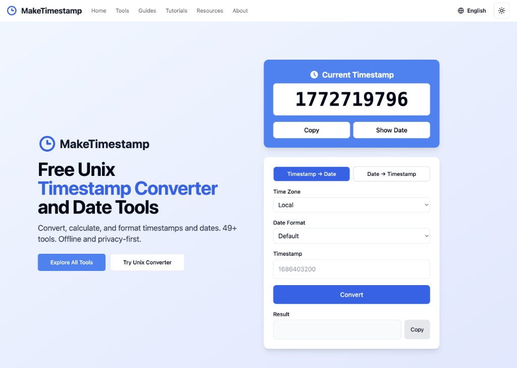 MakeTimestamp - Product Hunt launch logo and brand identity