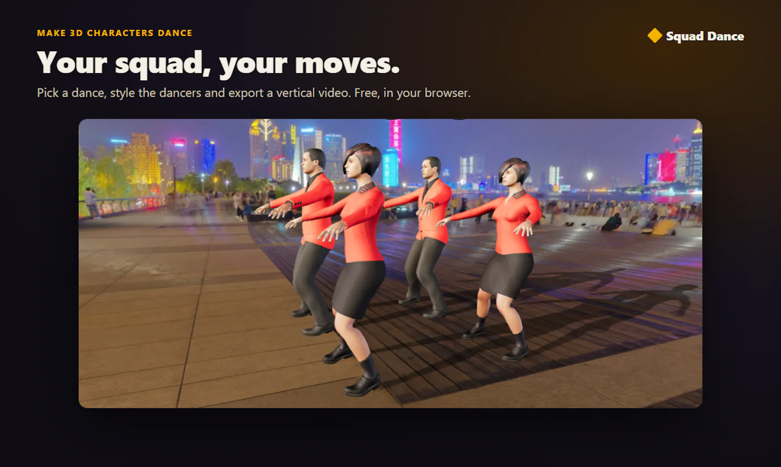 Squad Dance screenshot 1