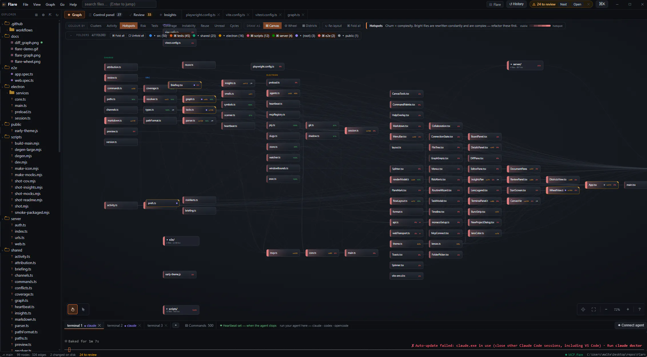 Flare screenshot