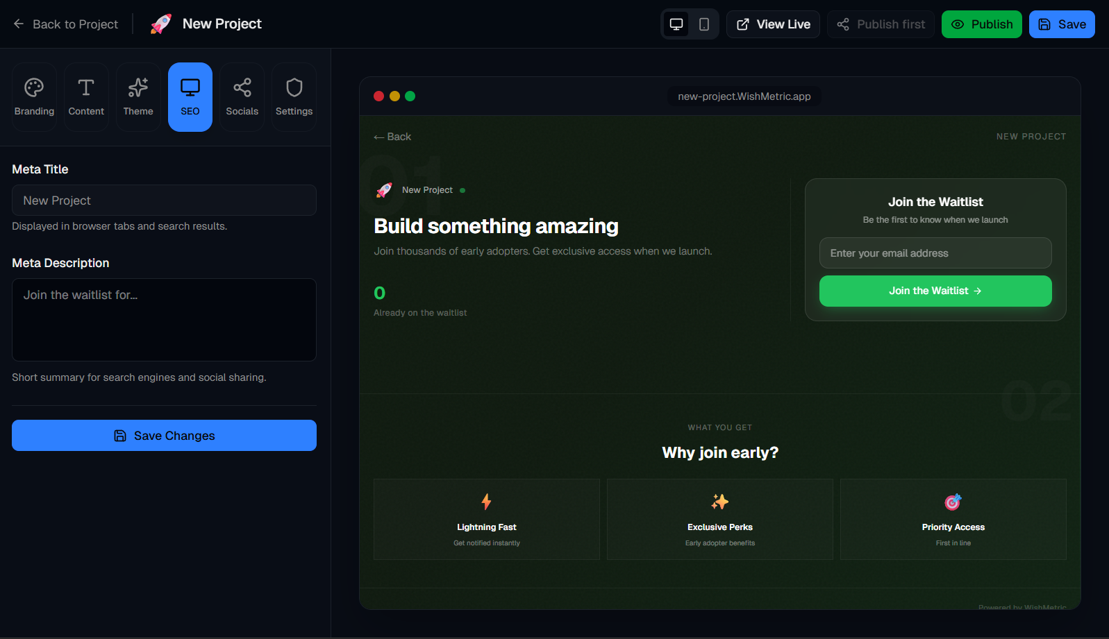 WishMetric gallery image