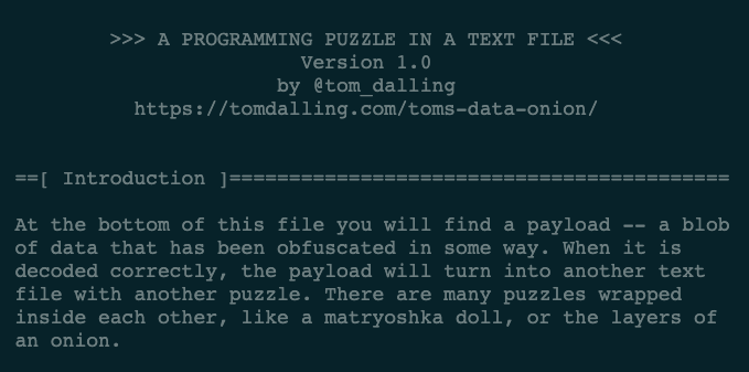 Tom's Data Onion gallery image