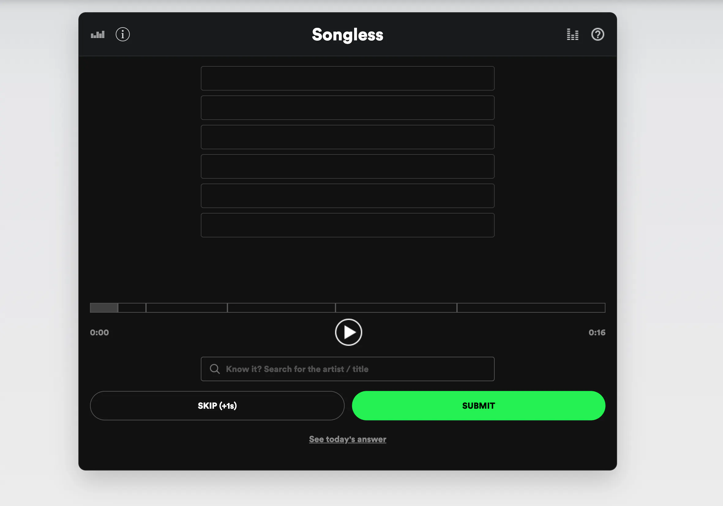 Banner del producto Songless