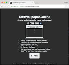 Text Wallpaper Online : The Text Wallpaper Generator gallery image