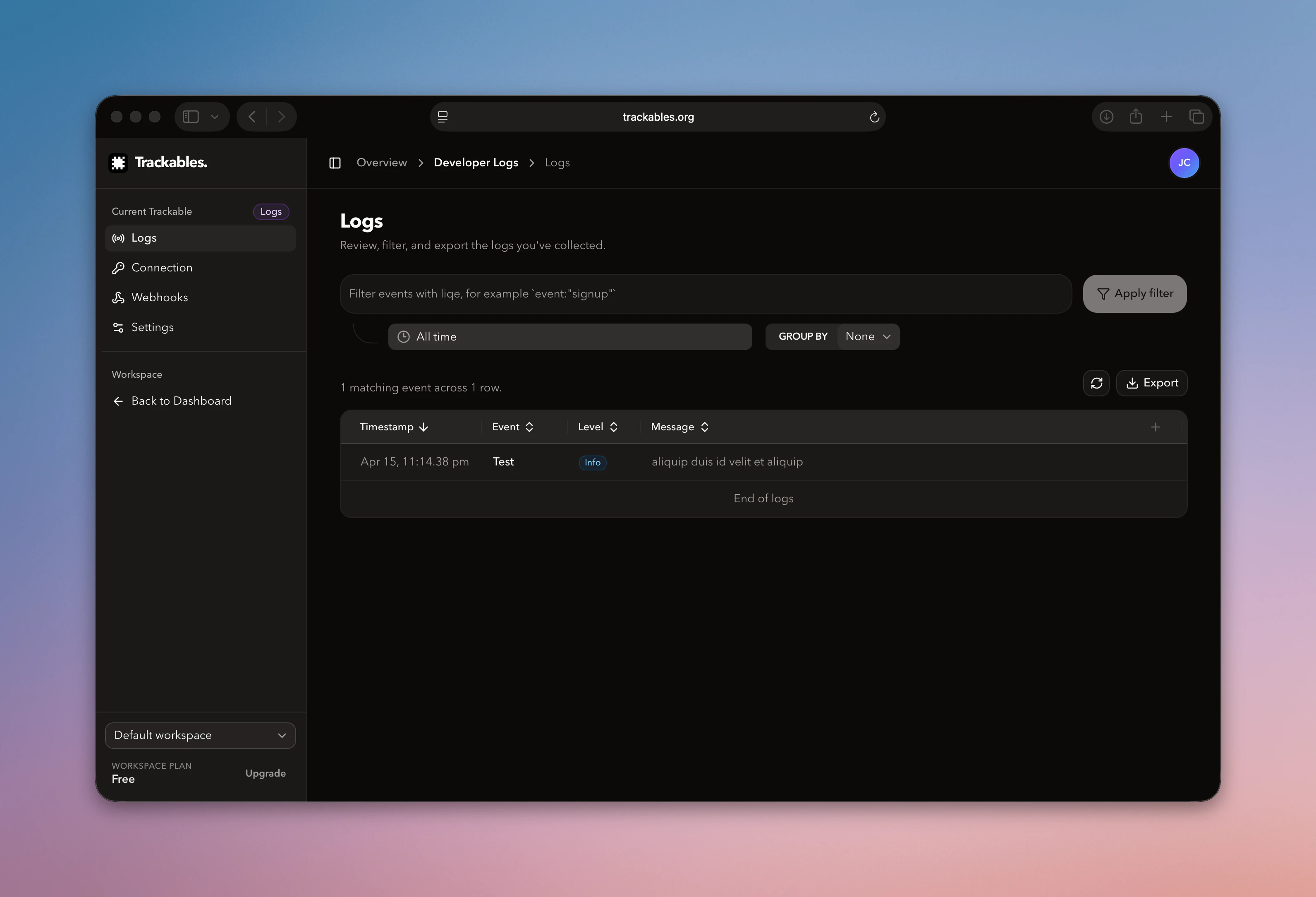 Trackables screenshot 2