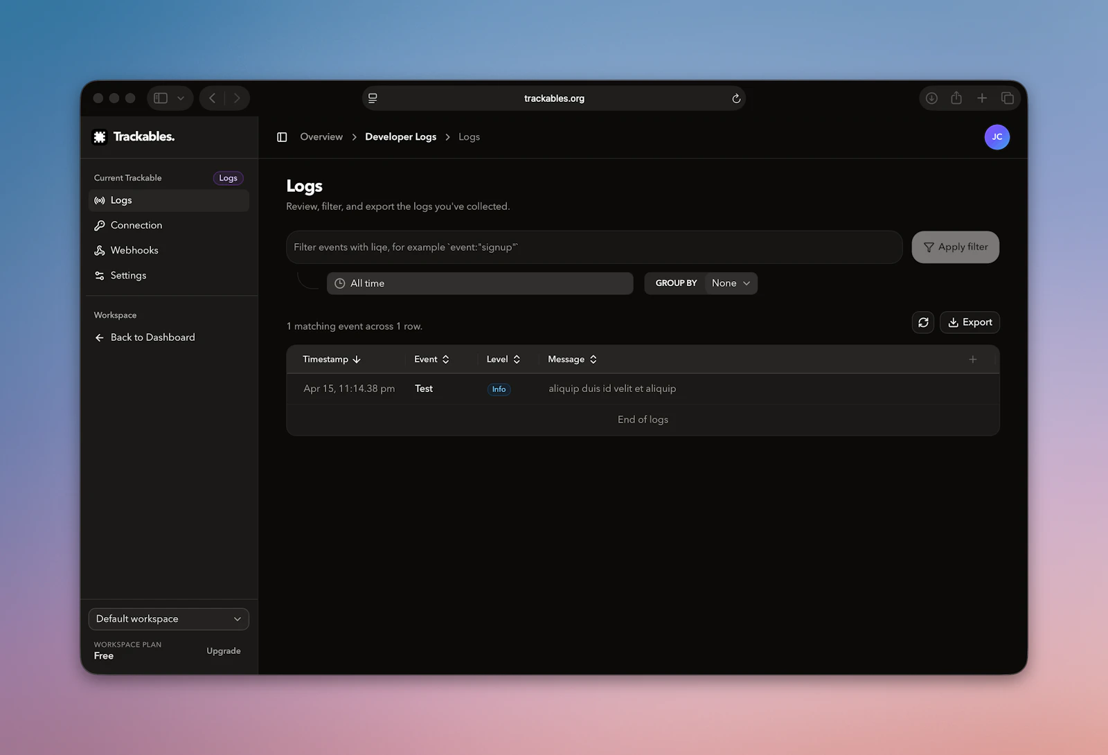 Trackables screenshot 2
