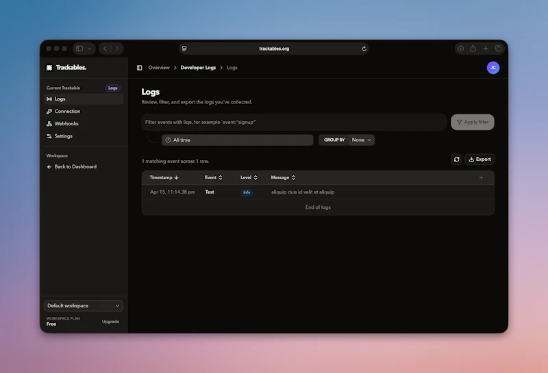 Trackables screenshot 2