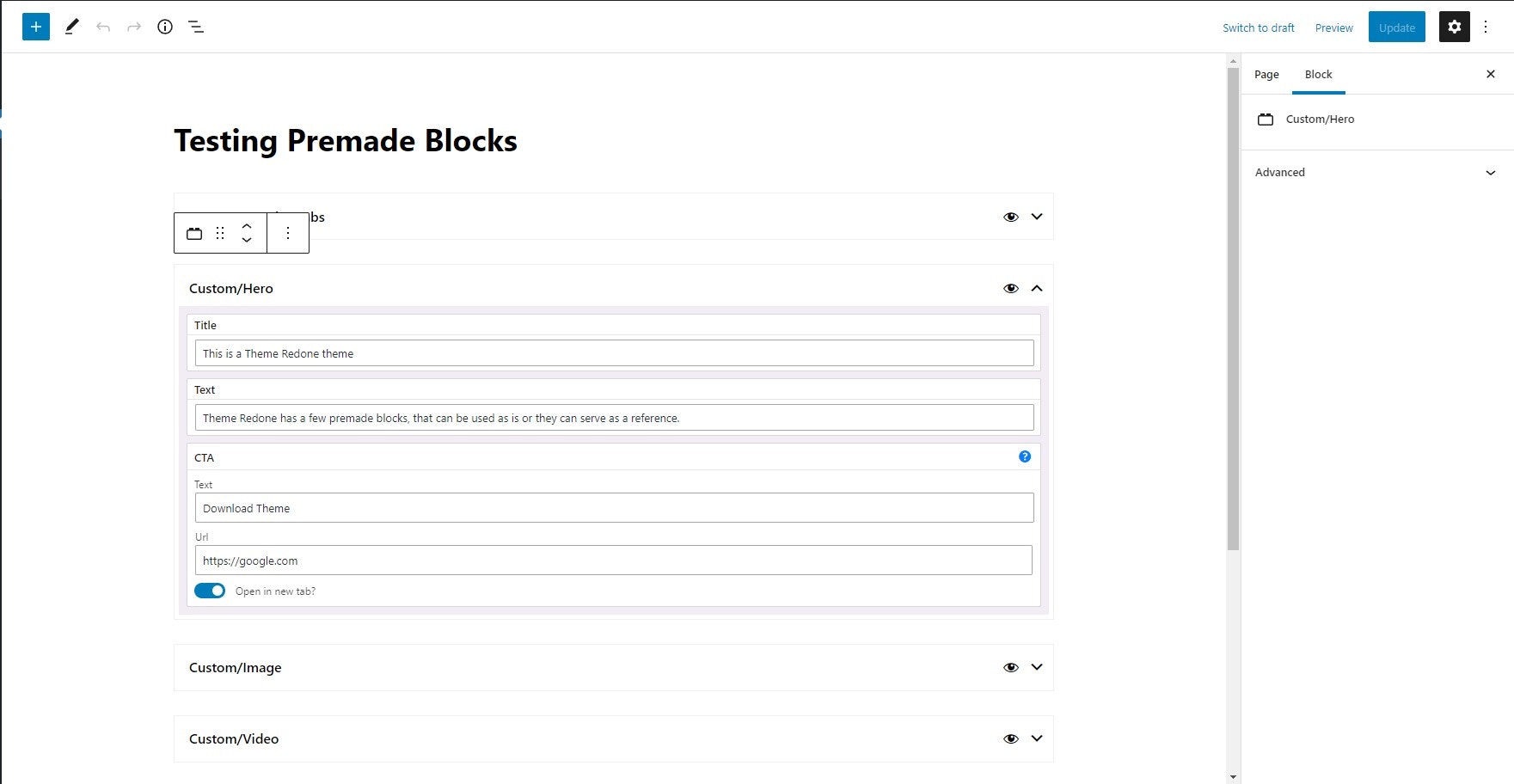 Redone موضوع - موضوع بداية WordPress media 3