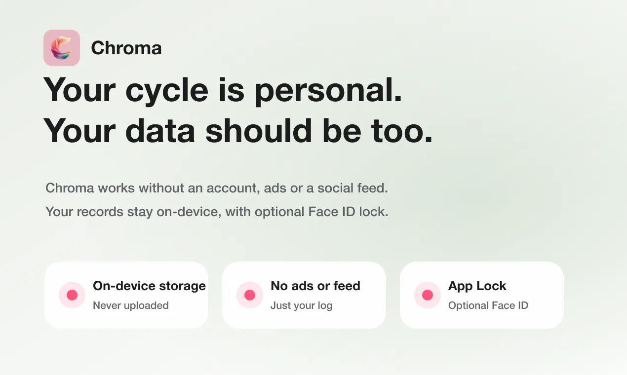 Chroma Cycle: Period Tracker gallery image
