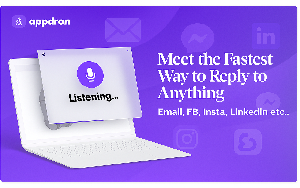Appdron oneclick - De snelste manier om e -mails, DM's of ondersteuning te verwerken media 2