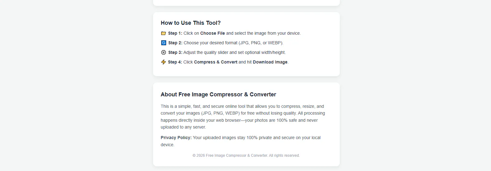 Ravi Free Image Compressor & Resizer gallery image