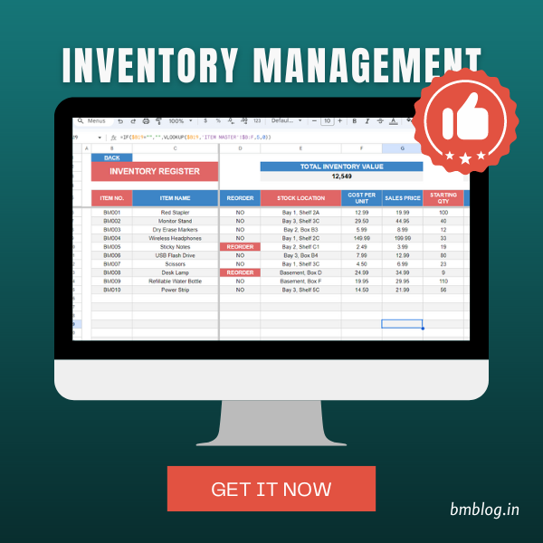 Inventory Management Template