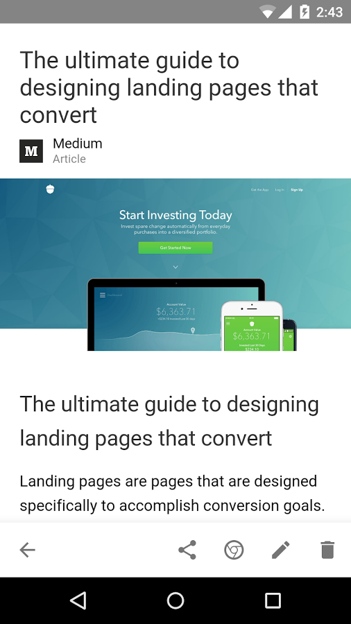 Raindrop.io New Material Design gallery image