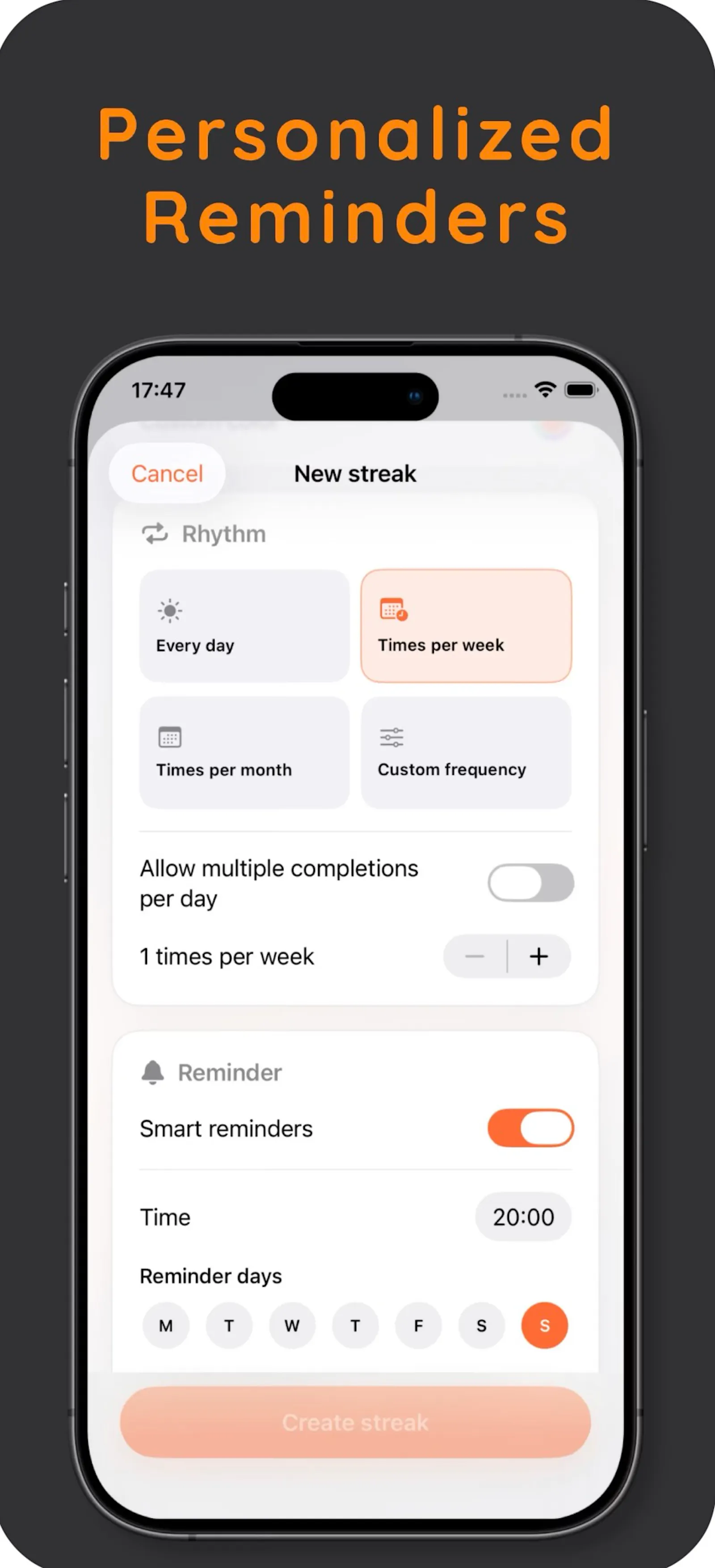 Streakly  screenshot 4