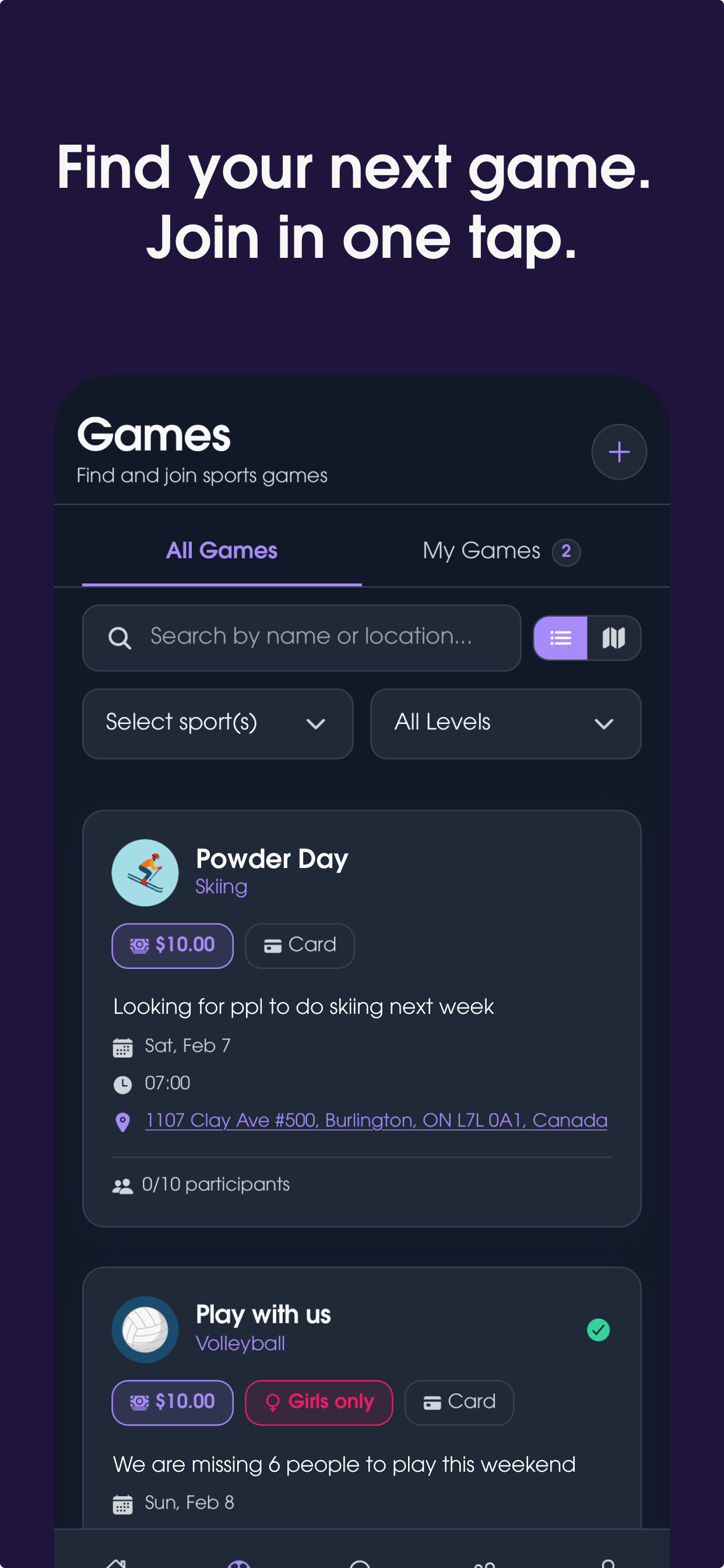 SportBuns — Find Your Sports Partner media 1
