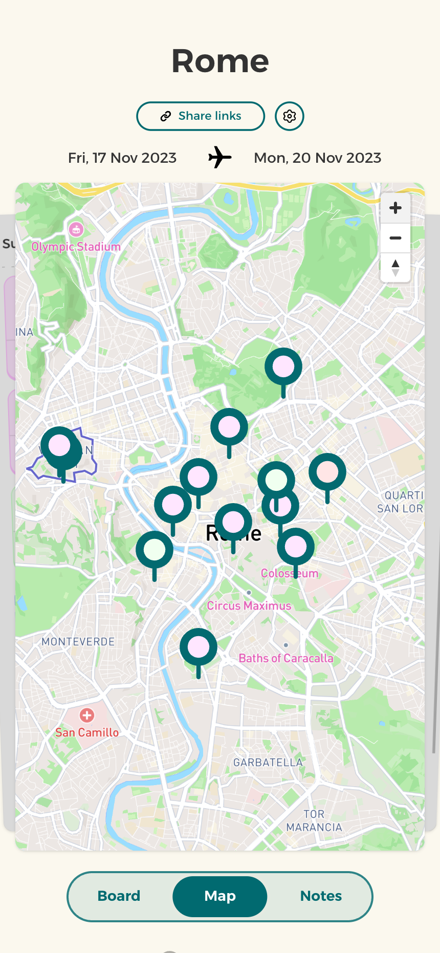 ホリホッパー - 共同のかんばんスタイルの旅行計画メディア4