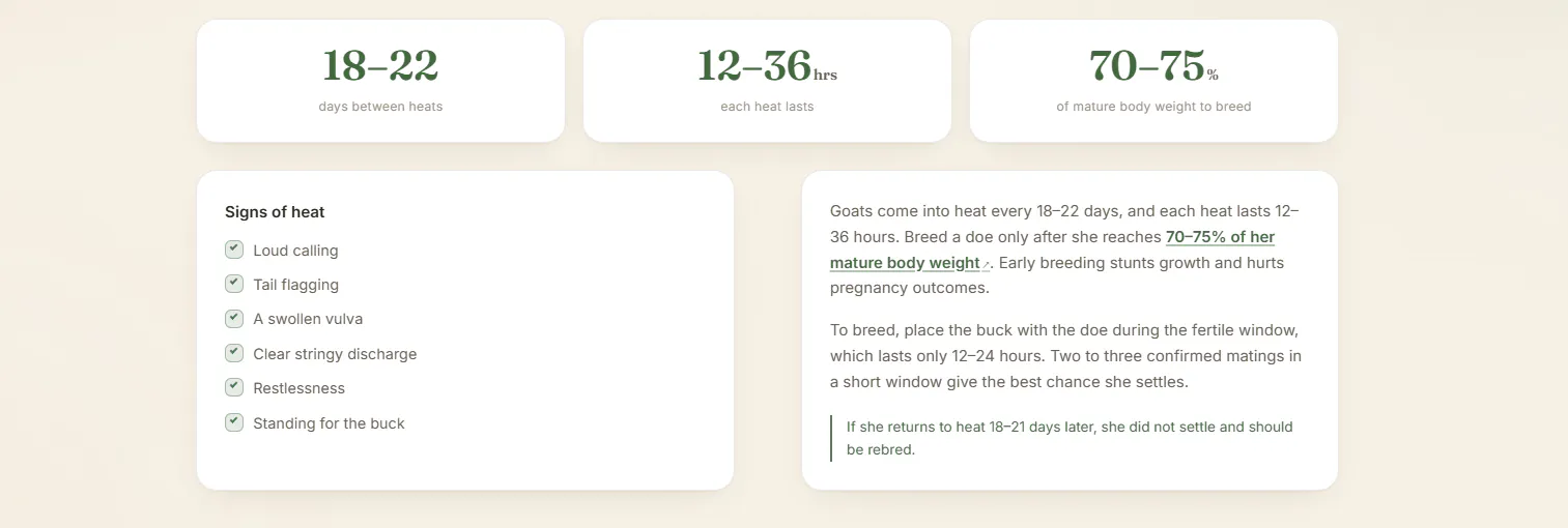 Goat Gestation Calculator gallery image
