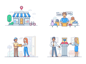 Dropshipping Illustrations - Animated vector illustrations for Ecommerce |  Product Hunt