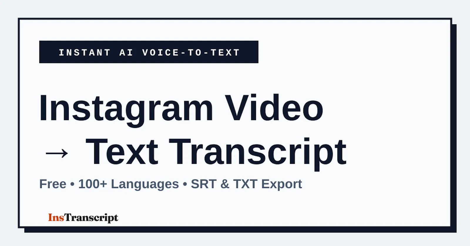 InsTranscript screenshot 1