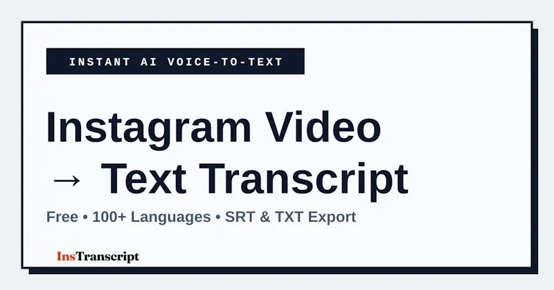 InsTranscript screenshot 1