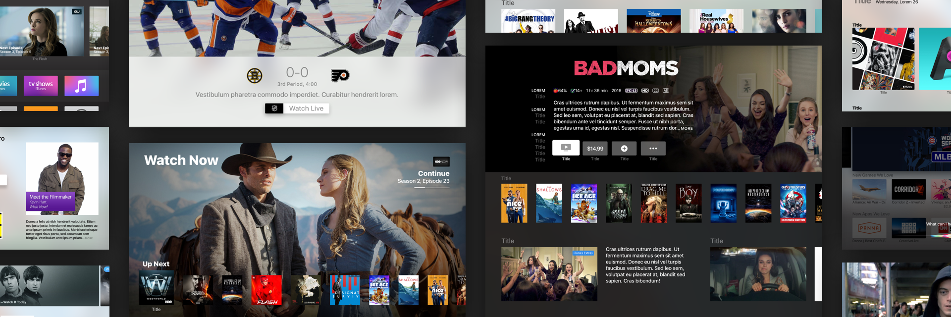 The tvOS GUI Kit gallery image
