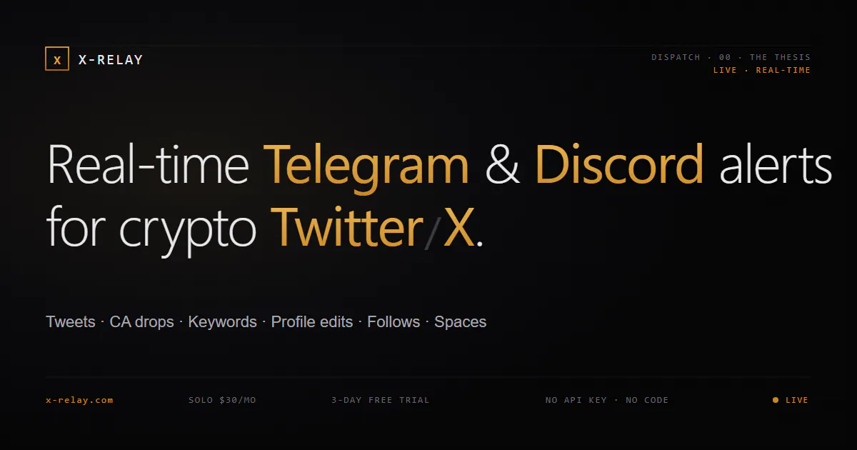 X-Relay — Twitter Tracker gallery image