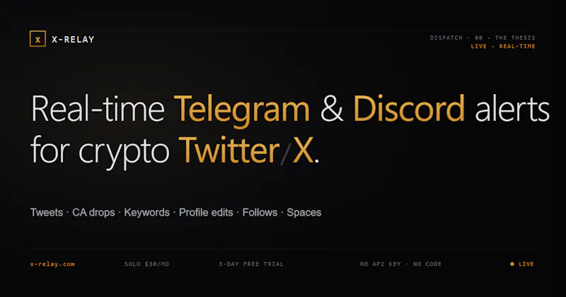 X-Relay — Twitter Tracker screenshot 1