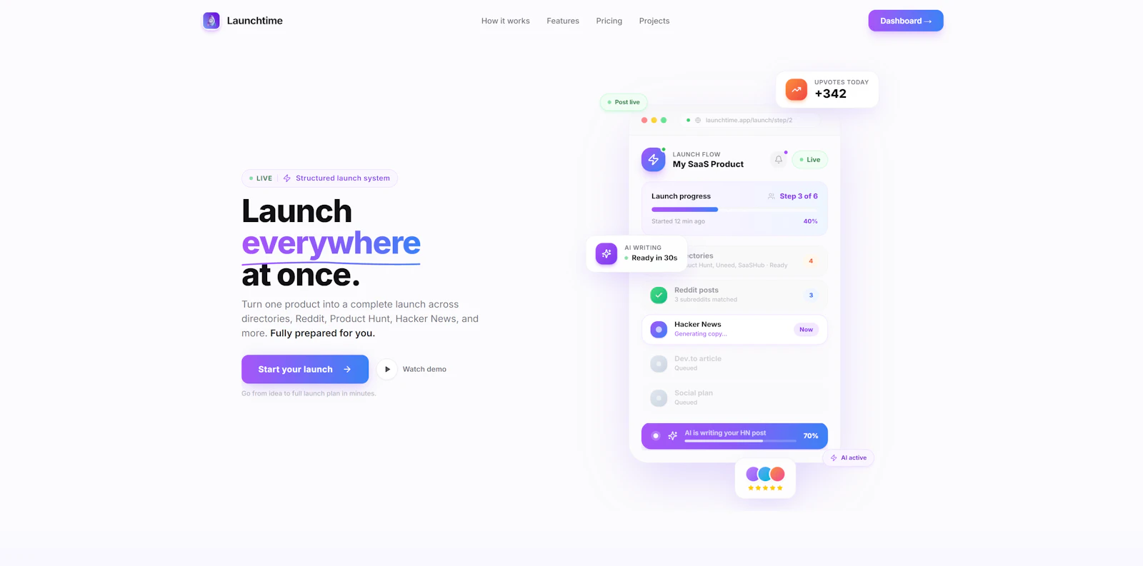 Launchtime screenshot 1