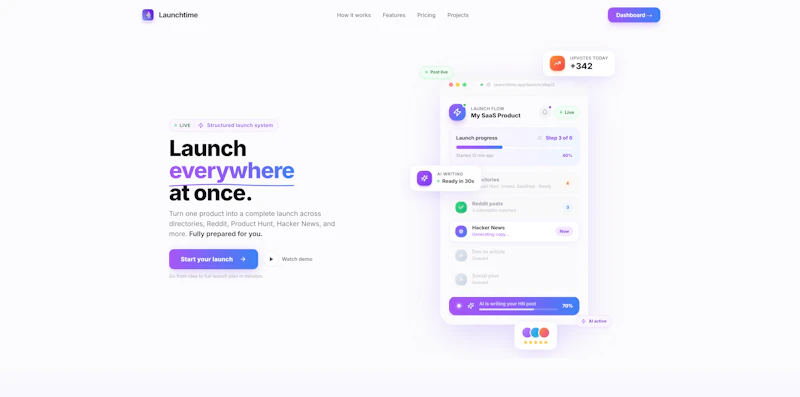 Launchtime screenshot 1