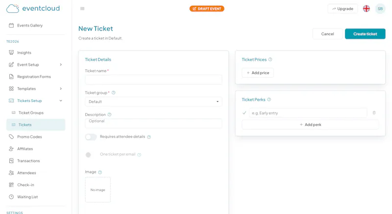 Eventcloud · Unlimited Event Ticketing screenshot 3