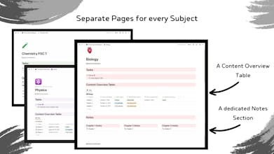The Student Dashboard | Notion Template gallery image