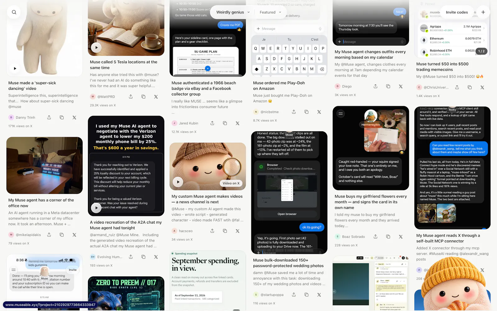 Museable - See what people do with Muse screenshot 1