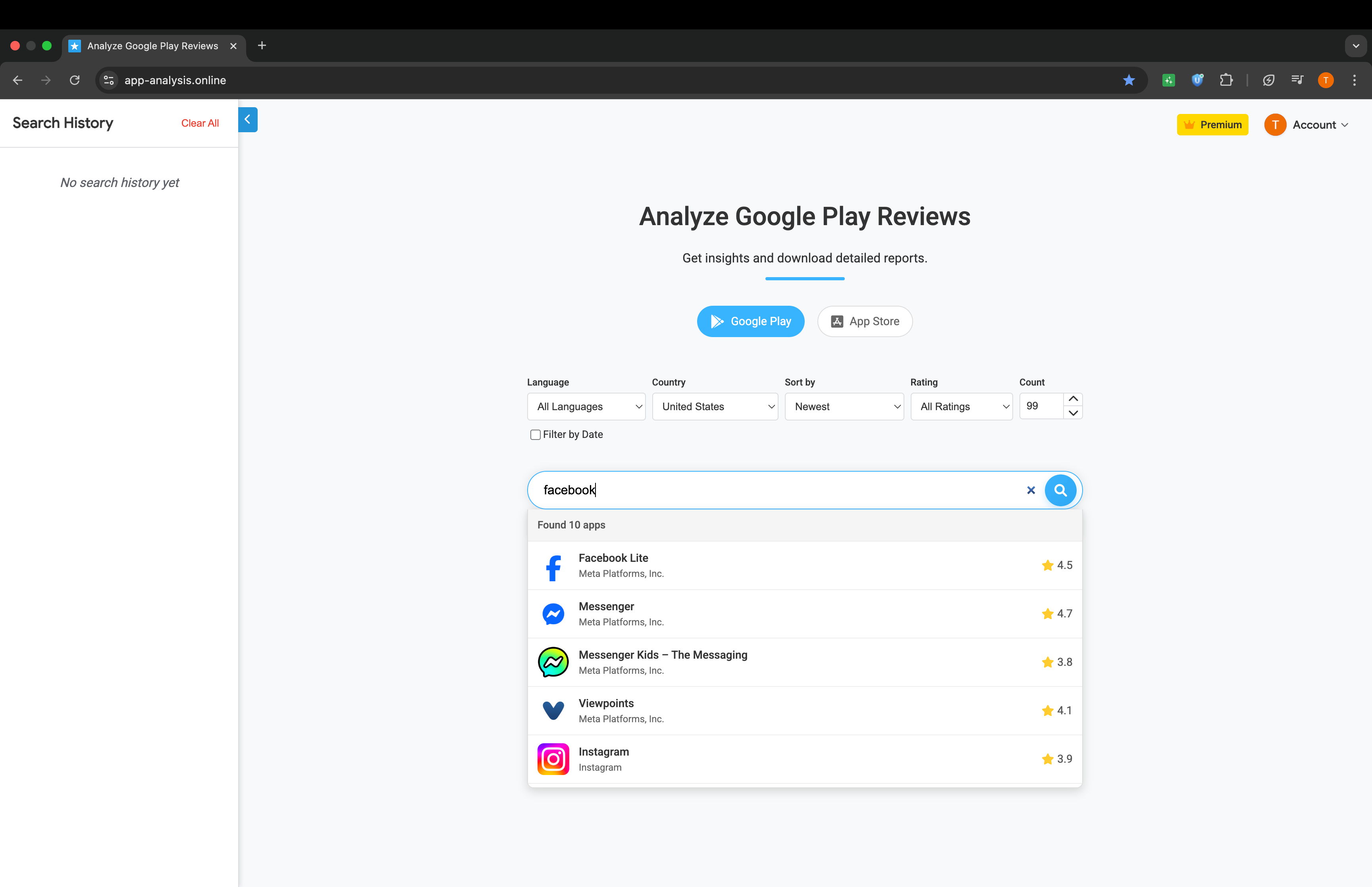 Mobile apps analysis gallery image