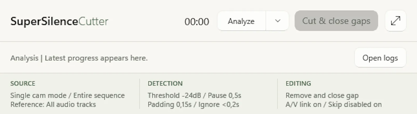 SuperSilenceCutter for Premiere Pro screenshot 3