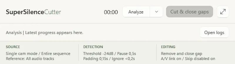 SuperSilenceCutter for Premiere Pro screenshot 3