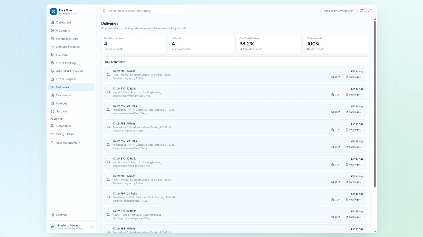 PackFlow screenshot 3