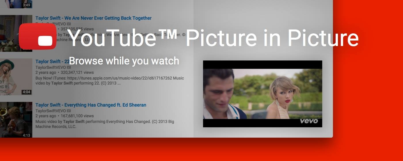 YouTube Picture in Picture gallery image