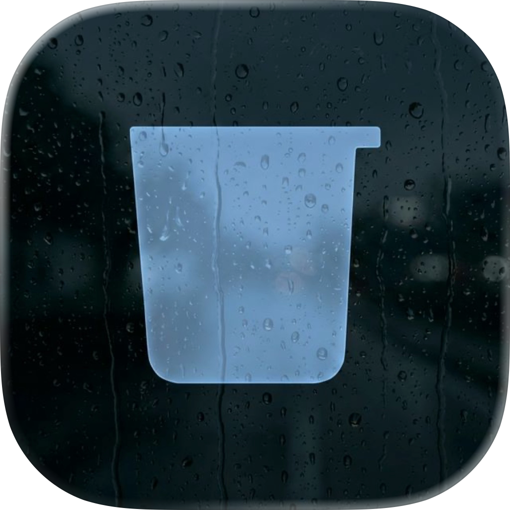 buckets Flow - Focus timer int the rain. - Product Hunt launch logo and brand identity
