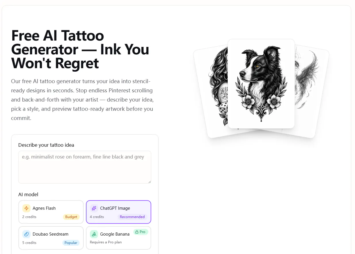 AI Tattoo Generator gallery image
